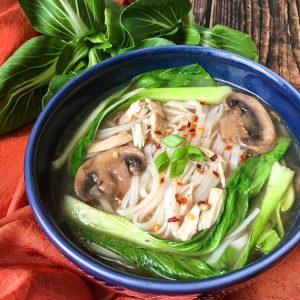 Instant Pot Chicken and Bok Choy Soup