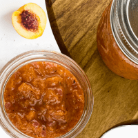 savory peach compote