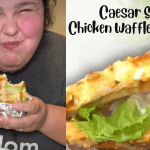 Caesar Salad Chicken Waffle Sandwich