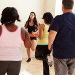 men and women losing weight